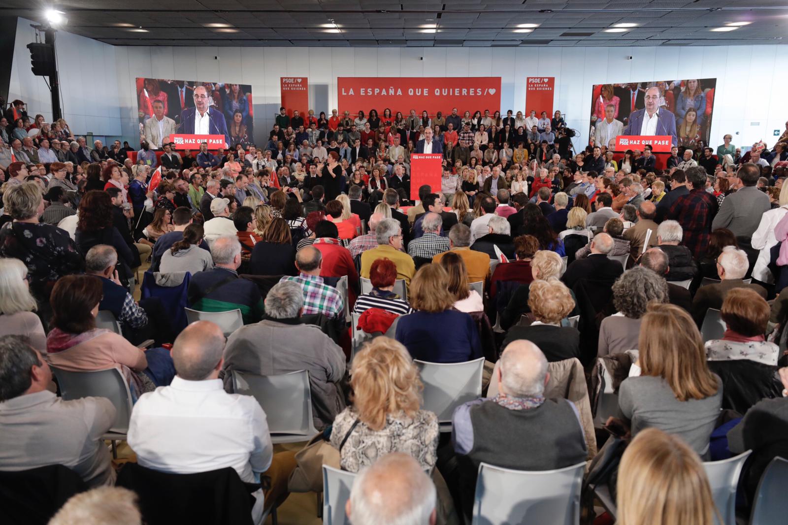 Multitudinario acto del PSOE con Pedro Sánchez en Zaragoza | PSOE Aragón